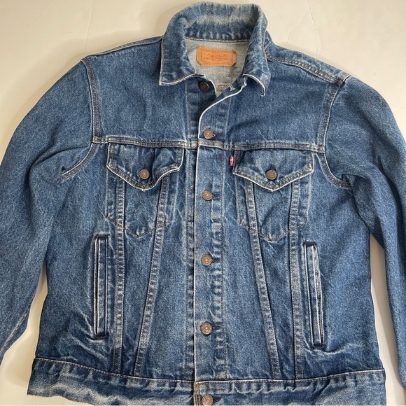 Vintage Levi's Type III Trucker Jean Jacket USA 1980s Size 42